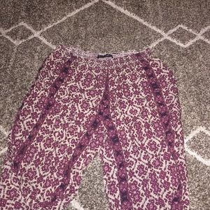 Brandy Melville Flowy Boho Printed Pants